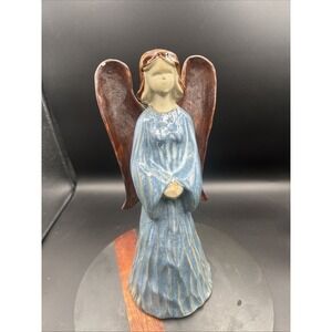 Vintage Beautiful  Ceramic Blue Angel Cottagecore Quiet Luxury Soft Girl